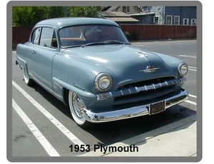 1953 Plymouth 2 Door  Auto Car Refrigerator / Tool Box Magnet  - Picture 1 of 1