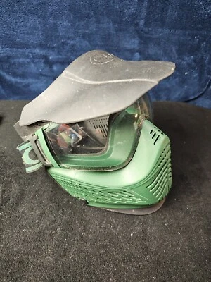 V Force Green Paintball Mask Black Visor Neck  — 第 1/4 张图片