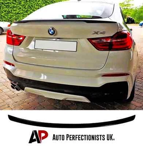 BMW X4 F26 X4M glänzend schwarz hinten Mittelflügel Stiefel Spoiler Lippenkarosserie Kit M Sport 14-18 - Bild 1 von 9