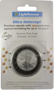 1 cápsula de moneda redonda Lighthouse Ultra Intercept 41 mm 1 oz. $Plata estadounidense - Imagen 1 de 6
