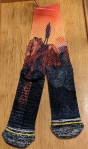 Zion Men's XL Nat'l Park Crew Hiking Socks Breathable Made From Coffee Grounds - Picture 1 of 4