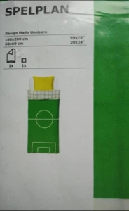 IKEA Spelplan. Set per Letto Singolo Copripiumino e Federa. Campo Da Calcio - Foto 1 di 5