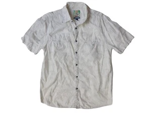 Mambo Australia Vintage Rare White Hawaiian Loud Shirt - Size Medium - Picture 1 of 7