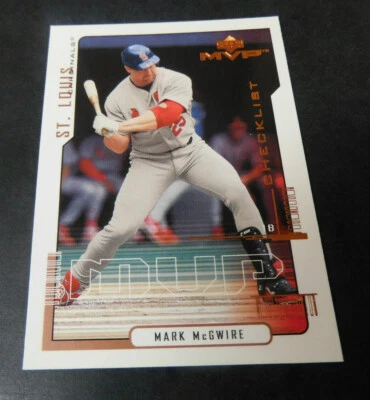 2000 Upper Deck MVP Mark McGwire St. Louis Cards Baseball Card #220 AUCT#6363 - Image 1 of 2