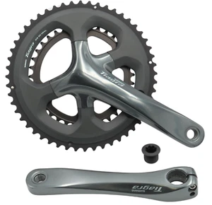Catena Shimano FC-4700 Tiagra 2x 10 Velocità, 52/36, 175 o 170mm Grigio - H - Foto 1 di 29
