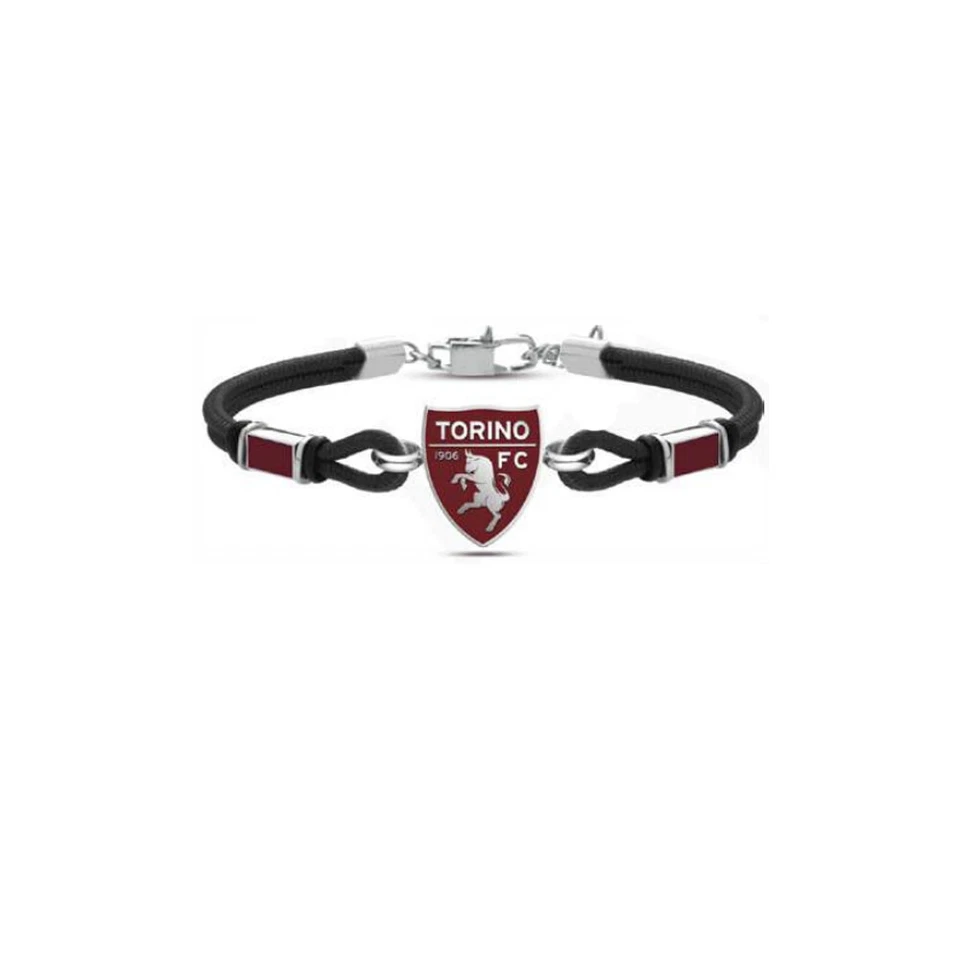 LOWELL Bracciale Uomo TORINO FC B-TB003UCN Tessuto Nero OFFICIAL