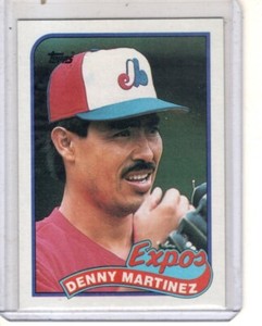 1989 Topps - #313 Dennis Martinez Montreal Expos baseball card 