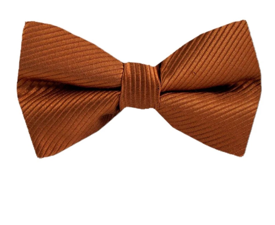 Pajarita de diseñador 100 % seda con cordón naranja para hombre - nueva con etiquetas Foto 1 de 3