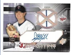 Colby Miller 2004 SPx Autograph Jersey Relic Rookie #170 /799 Twins Auto RC - Bild 1 von 2