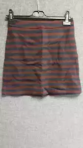 Miss Selfridge A Line MIni Skirt Blue/Wine UK 6 RRP £30 LN017 BB 03 - Picture 1 of 3