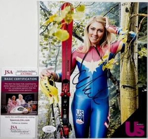 Foto firmada por Mikaela Shiffrin 8x10 autógrafo medalla de oro olímpica esquiador certificado de autenticidad JSA - Imagen 1 de 1