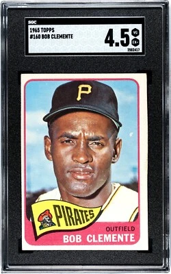 1965 Topps #160 Roberto Clemente PIRATES SGC 4.5 - Image 1 of 2