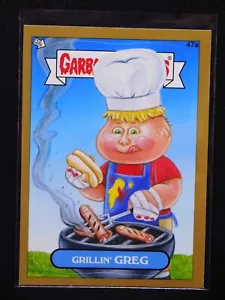GPK 2012 Brand-New Series 1 GOLD Border Parallel Card #47a Grillin' GREG #2 BNS1 - Picture 1 of 2