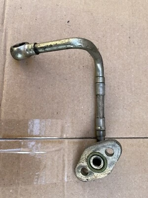 Porsche 944 Turbo OEM Oil Pipe  Feed Line to Turbocharger 1986-1989 - Imagen 1 de 3