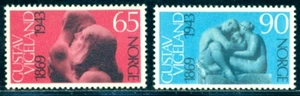 1969 Gustav Vigeland, escultor, madre e hijo, hombre, esposa, hijo, Noruega, Mi.594, montado sin montar o nunca montado - Imagen 1 de 1