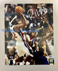Rip Hamilton Autographed Detroit Pistons 8x10 Photo With PSA COA - Picture 1 of 1