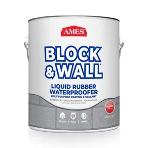 Ames 1-Gal Block and Wall Liquid Rubber Waterproofer Multi-Purpose - Picture 1 of 2