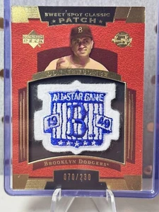 Upper Deck Sweet Spot Classic Patch 1949 All Star Game Don Newcombe /230 - Bild 1 von 3