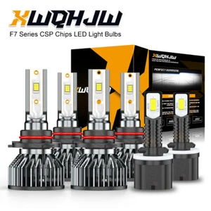 Fit Chevy Suburban 2000-2006 Tahoe 2001-2006 6x 6000K LED Headlight + Fog Bulbs - Picture 1 of 8