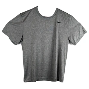 Nike Dri Fit Mens Gray Athletic Shirt Large Tee - Picture 1 of 9