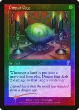 Dingus Egg FOIL 7th Edition HEAVILY PLD Artifact Rare MAGIC MTG CARD ABUGames