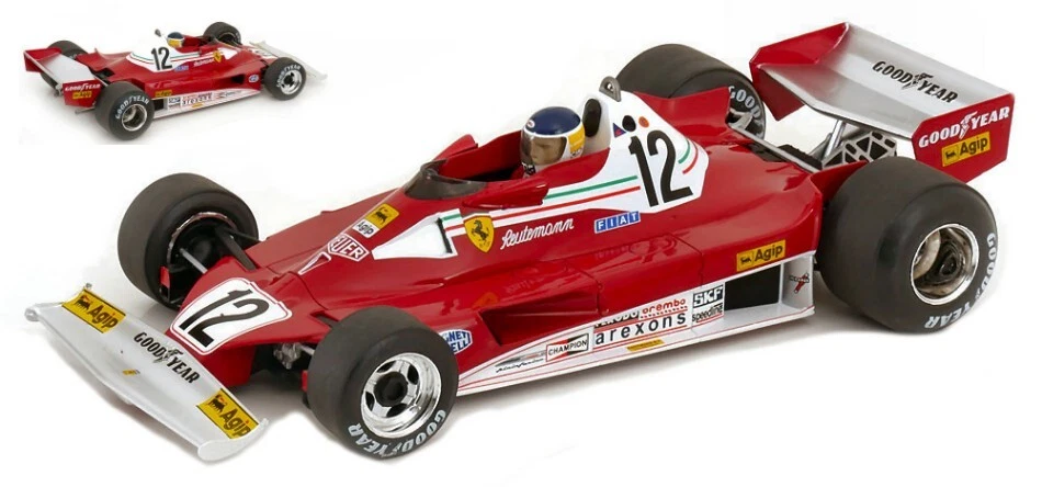 Ferrari 312 T2b #12 Sweden Gp 1977 C.reutemann 1:18 Model MODELCARGROUP - Immagine 1 di 1