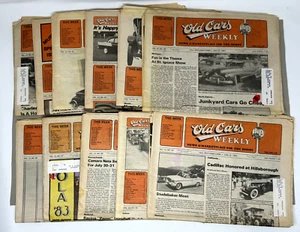 Lot of 11 Old Cars Weekly News & Marketplace UNINTERRUPTED RUN 1983 6/16-9/13 - Picture 1 of 19