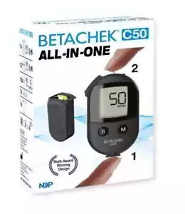 Blood Glucose Monitor Diabetes Testing Kit Blood Sugar Meter with 50 Tests - Picture 1 of 16