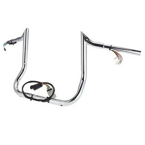 Manillar Meathook precableado para Harley 08-13 Street Glide Electra Glide 10" - Imagen 1 de 7