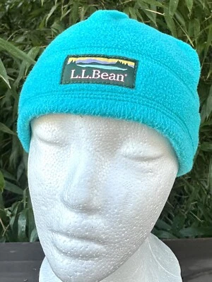 L.L Bean Unisex Niños Teal Logo Polar Gorro Tobogán Sombrero Talla Única 0069 Foto 1 de 4