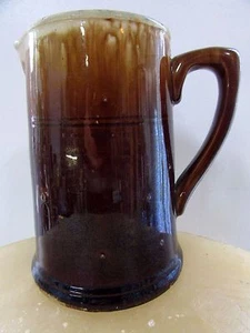 ANTIQUE MAJOLICA DRIP GLAZE BENDIGO POTTERY JUG EARLY AUSTRALIAN CERAMICS - Picture 1 of 7
