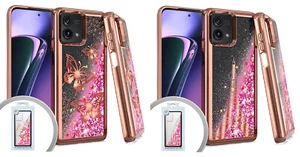 Für Motorola Moto G STYLUS 5G 2023 Handyhülle Flüssig Glitzer Case - Bild 1 von 3