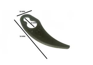 6 X Plastic Mower Blades To Fit Powerbase Power Devil Jmb &Amp; Jcb Machines O - Picture 1 of 1