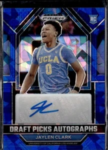 JAYLEN CLARK 2023 PRIZM **BLUE ICE** ROOKIE RC AUTO /75 !! 🔥🔥UCLA / TWOLVES - Picture 1 of 2