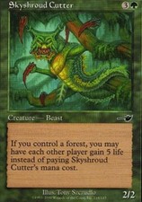 4x Skyshroud Cutter ~ Near Mint Nemesis MTG Magic x4 4 UltimateMTG Playset Green