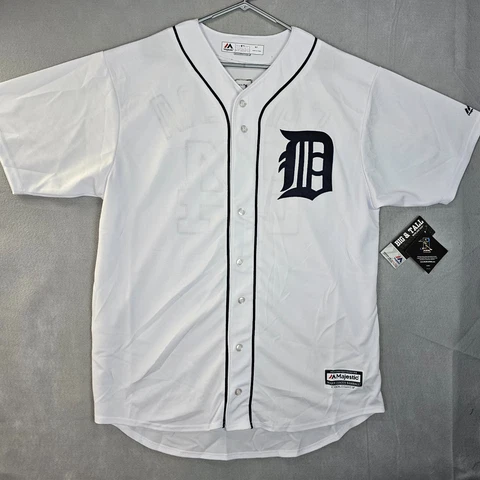 Detroit Tigers Miguel Cabrera #24 Majestic Cool Base Jersey White Mens XL Tall Cover