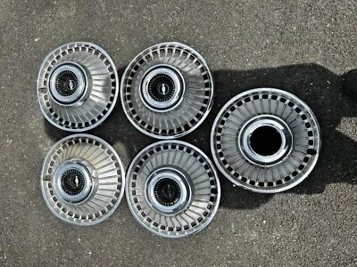 1963 1964 CHEVROLET CHEVY BELAIR IMPALA CORVAIR HUBCAPS WHEEL COVERS SET OF 5 E7 - Image 1 of 3