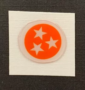 TENNESSEE FREIWILLIGE TRI-STAR AUFKLEBER für MINIHELME - Bild 1 von 1