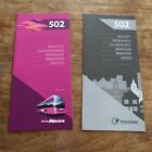 2 X Team Pennine (Transdev) Route 502 Bus Timetables 2021 & 2022 Editions