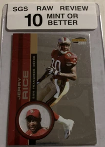 2001 Pacific Invincible Jerry Rice #218 SGS Raw 10 - Picture 1 of 2
