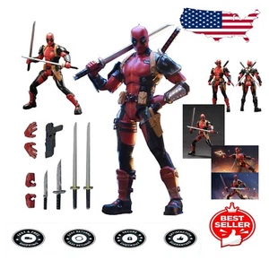 7-Inch Dead Pool Collectible Action Figure with Movable Joints & Accessories - Picture 1 of 7