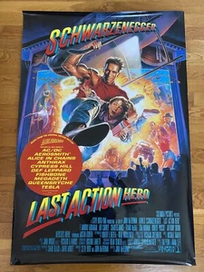 Last Action Hero Orig Movie Poster 27”x40” Arnold Schwarzenegger Rolled Unhung - Picture 1 of 8