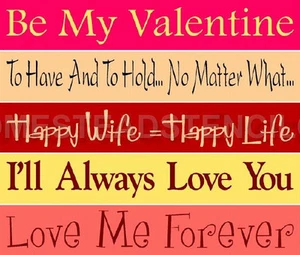~ARTICOLO #5039 Stencil primitivo ~ set 5 pezzi ~ AMORE ~ SAN VALENTINO - Foto 1 di 1