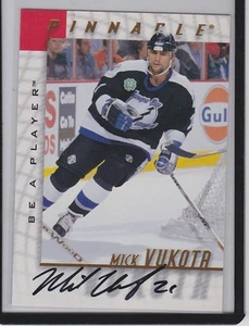 97-98 1997-98 BE A PLAYER MICK VUKOTA AUTOGRAPH AUTO 56 TAMPA BAY LIGHTNING - Picture 1 of 1