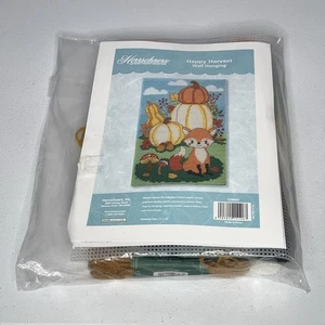 Herrschners Nuevo en Paquete Happy Harvest 270647 Kit de Colgante de Pared de Lona de Plástico - 12x18” - Imagen 1 de 3
