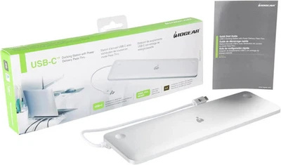 Iogear USB-C Ultra-Slim Docking Station with Power Delivery Pass Thru-GUD3C02 - Image 1 of 3