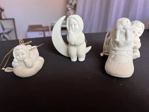 Vintage Snowbabies Porzellan Figuren Set - Winter Sammlerstücke Ornamente - Bild 1 von 4