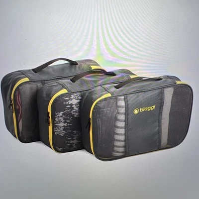 Biaggi Zipcubes  - Grey Color - 3 Pack-Carry-On Size - Style #63005-22 NEW - Image 1 of 4