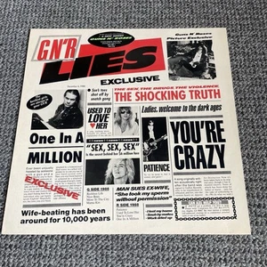 Guns N' Roses – G N' R Lies Vinyl Record FIRST UK Press 1988 Uncensored No Inner - Imagen 1 de 14