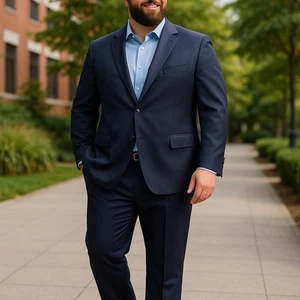 NEW Coppley Blazer Mens 48 R Navy Gibson Reda Super 130's Wool Jacket $995 - Picture 1 of 9